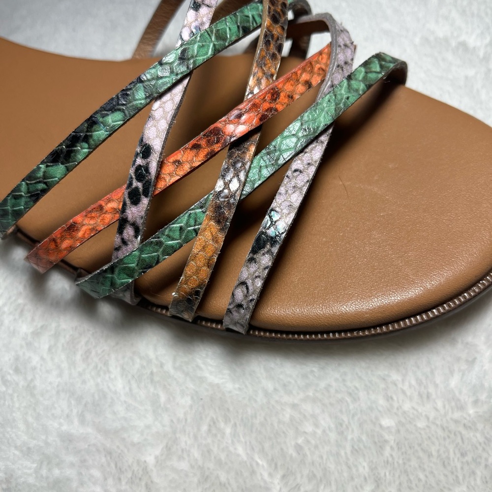 Madewell Women's Multicolor Strappy‎ Sandals Sz 10 - Picture 3 of 6